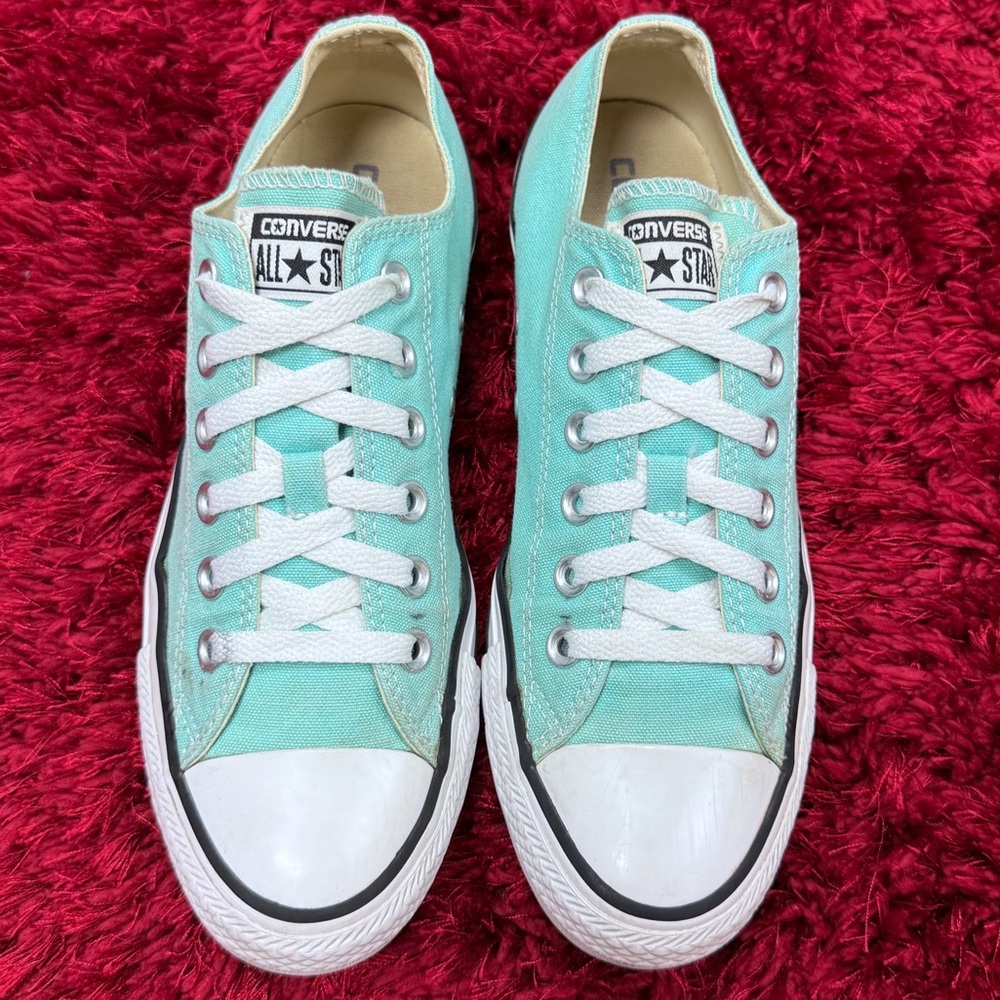 Converse Chuck Taylor All Stars Women’s Light Aqua Men’s 6 Women’s 8 157643F Low - Picture 3 of 5